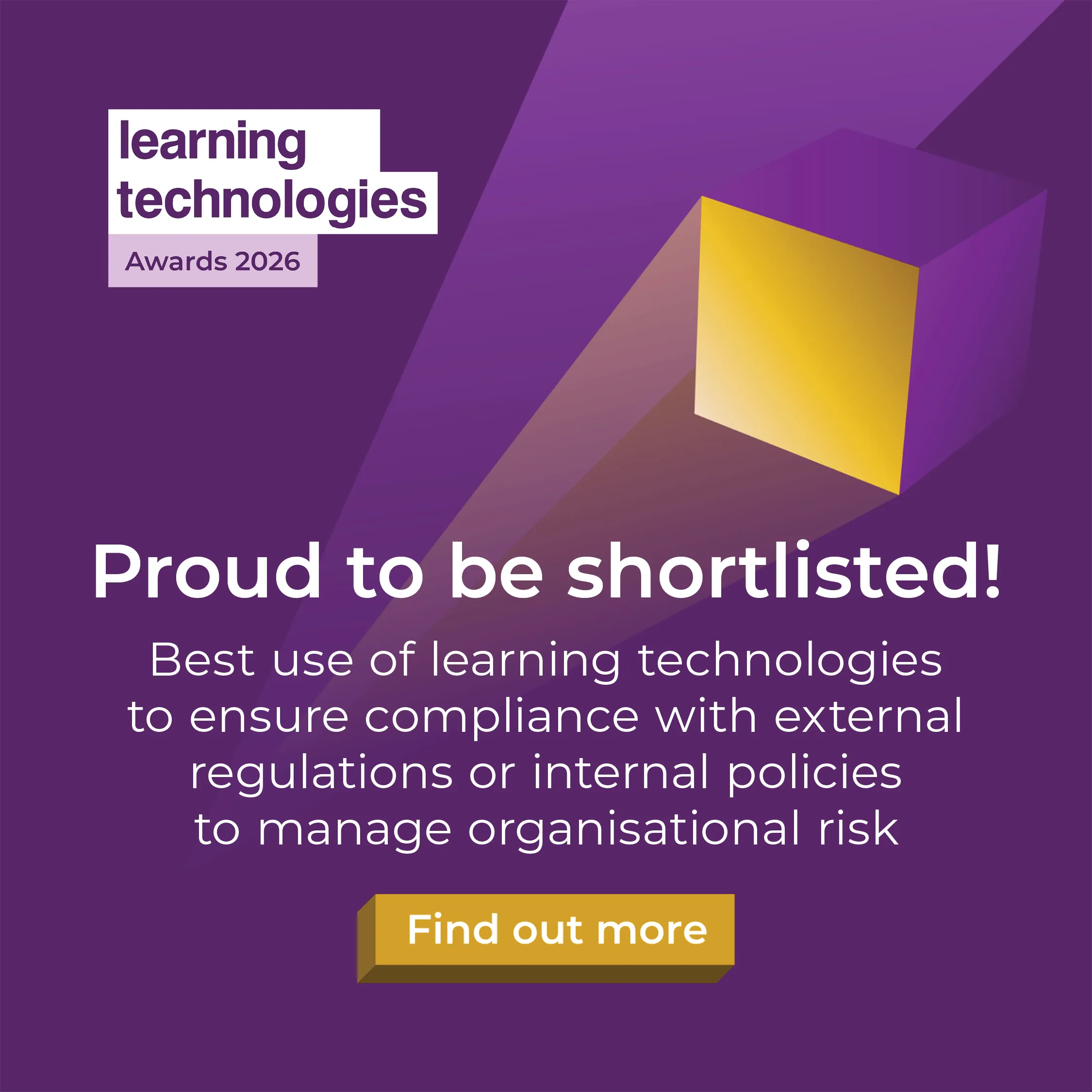 Learning Technologies Awards 2026 Shortlist